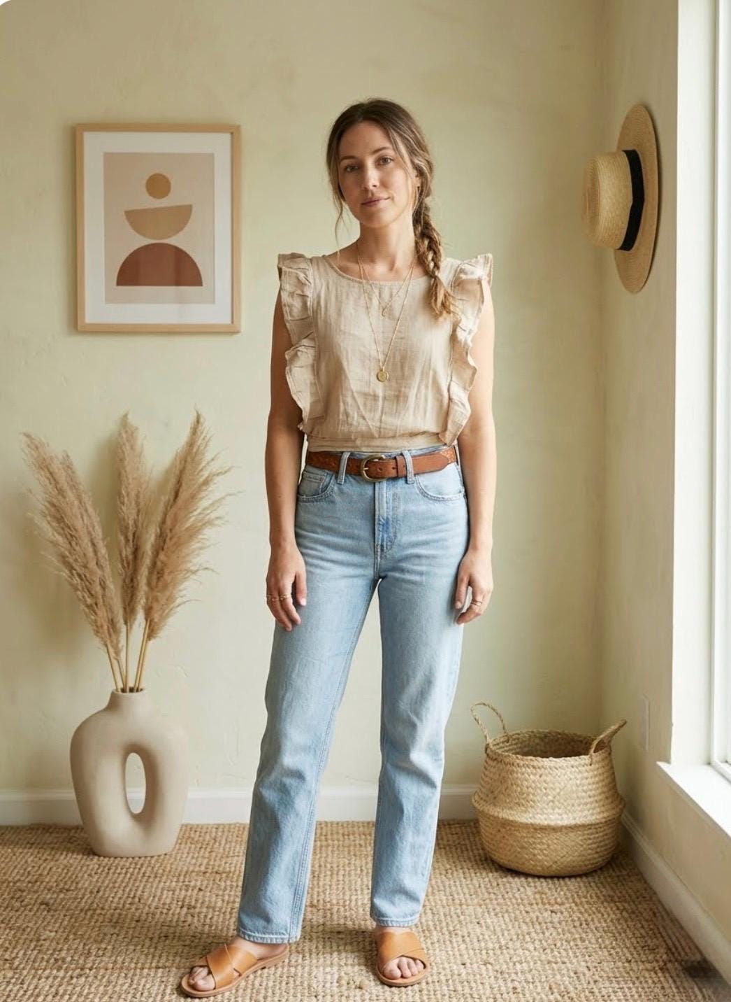 Beautiful Artisanal Mexican Blouse, 100% Mexican Cotton ( Manta Curugada ) Blouse