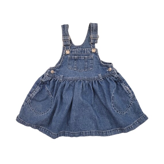 Baby Gap Denim Jean Jumper Dress Girl s Size 18 24m Etsy Canada