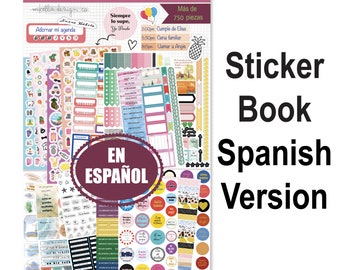 Organize with Vibrant Labels, Icons, and Motivational Elements by Mikella Design | Perfect for Spanish-Speaking Planner Enthusiasts