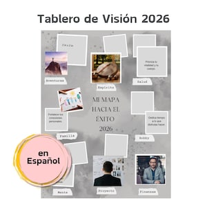 Vision Board Masculino 2026 – Plantilla de Metas + Mapa de Éxito en Español