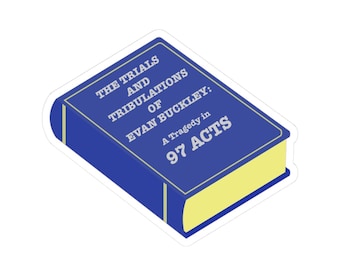 9-1-1 The Trials And Tribulations of Evan Buckley Book Sticker | 911 TV Show