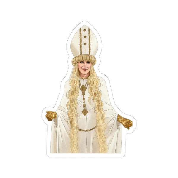 Saint Moira Rose Pope Outfit Sticker | Schitts Creek Fan Merch And Gifts