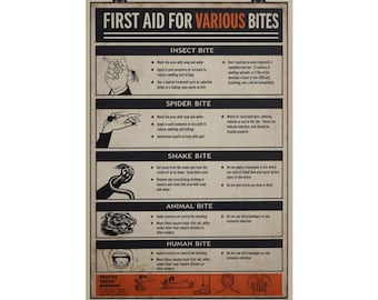 Widow's Bay Poster - Bite First Aid Poster - Widow's Bay Fan Merch