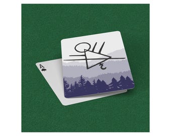 Yellowjackets Wilderness Symbol Playing Cards | Yellowjackets Fan Merch And Gifts