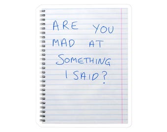 Widow's Bay Sticker Are You Mad At Something I Said - Widow's Bay Fan Merch And Gifts
