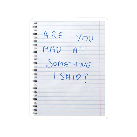 Widow's Bay Sticker Are You Mad At Something I Said - Widow's Bay Fan Merch And Gifts