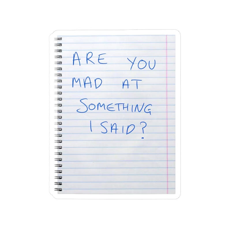 Widow's Bay Sticker Are You Mad At Something I Said - Widow's Bay Fan Merch And Gifts image 1