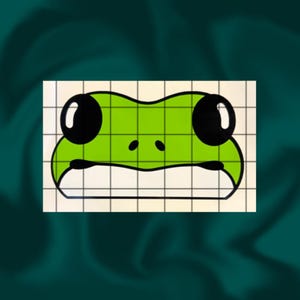 Frog Car Decal | Frog Peeker Sticker | Frog Lover Gifts | Cute Car Decor | Vinyl Decal