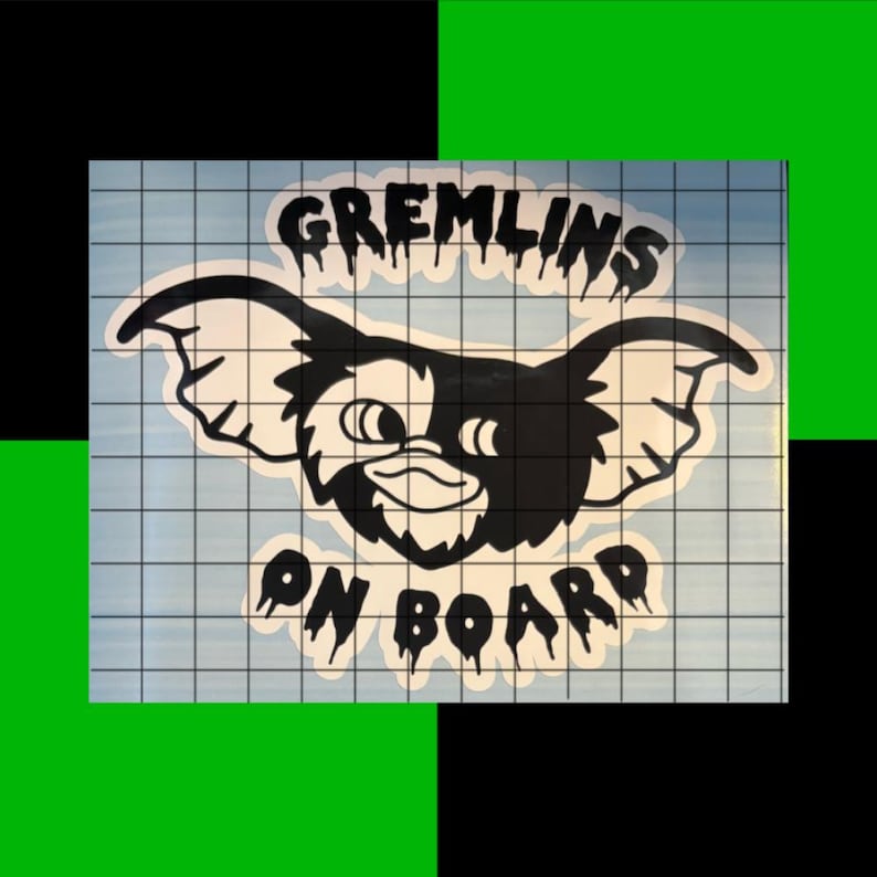 Gremlins/gremlin on Board | Vinyl Decal - Etsy