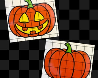 Pumpkin Vinyl Decal | Jack-o’-Lantern Sticker | Spooky Car Decor | Halloween Bumper Stickers