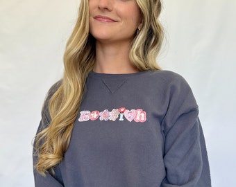 Bookish Sweatshirt, Book Sweatshirt, Embroidered Sweatshirt
