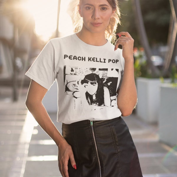 PEACH KELLI POP Punk White T Shirt