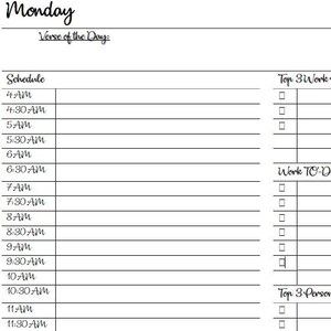 Daily Time Tracker Planner