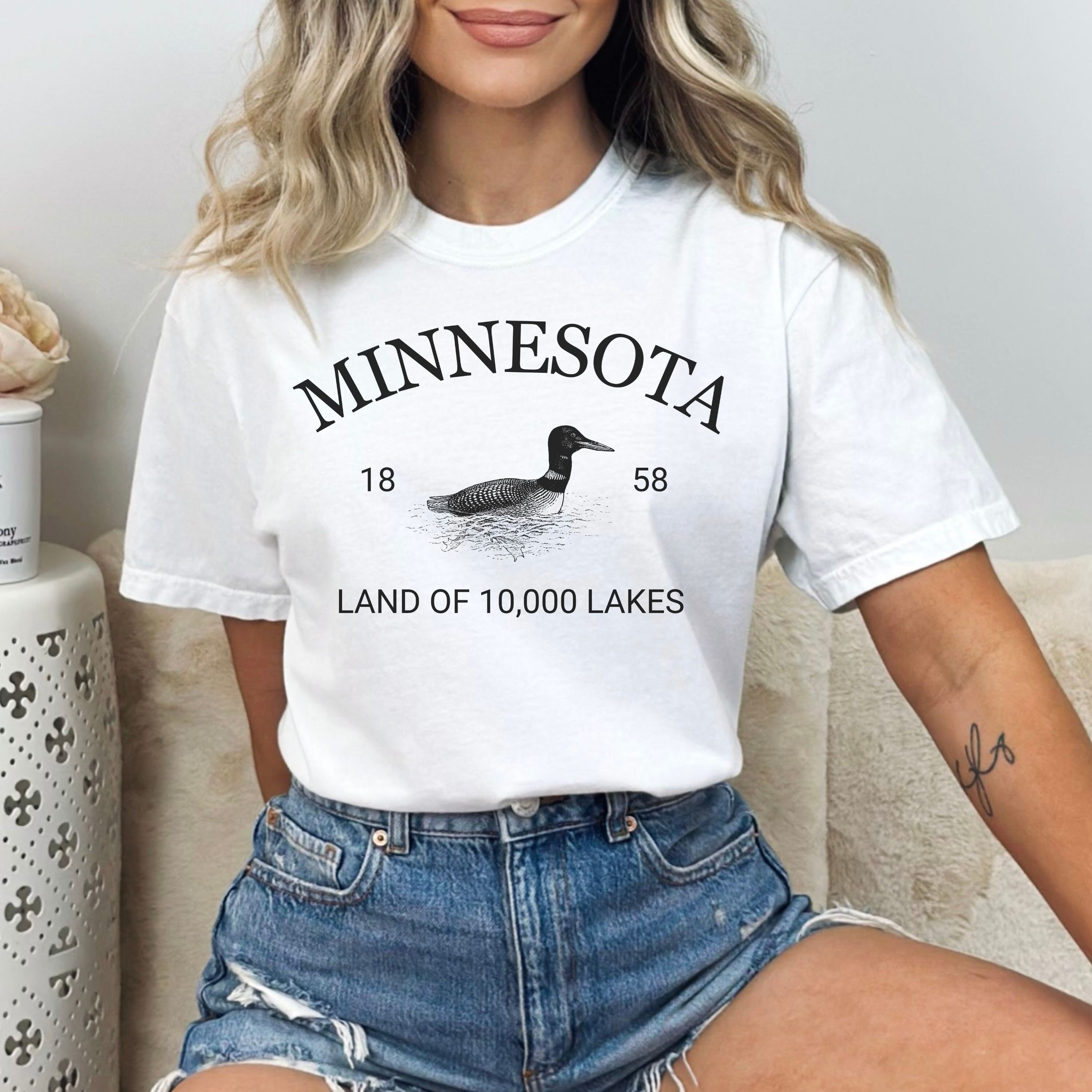 True North Minnesota 10,000 Lakes Cabin T-Shirt True North Minnesota 10,000 Lakes Cabin T-Shirt