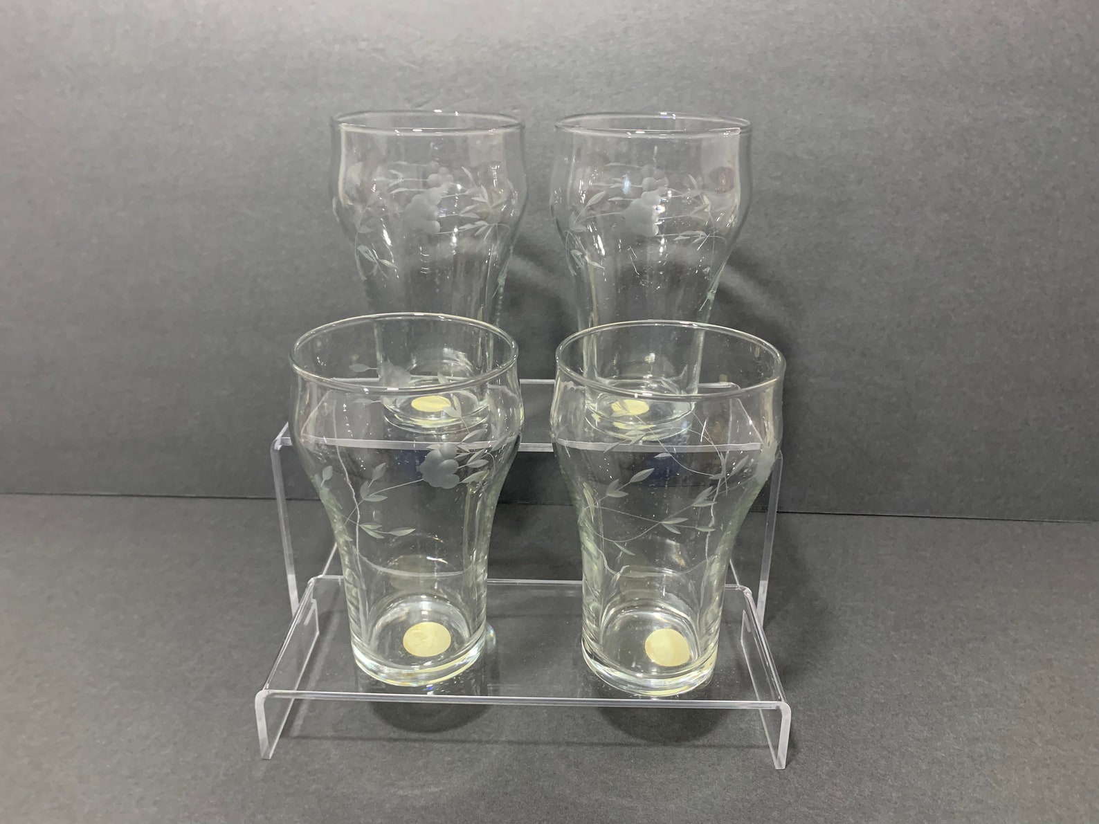 Rare Retired Princess House Heritage 028B Set of 4 Crystal Etsy