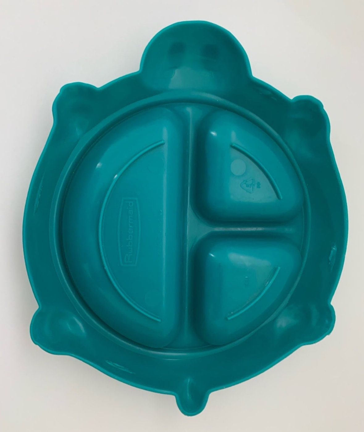 Vintage Rubbermaid Divided Turtle Kids Plate With Bowl Lid Sandbox ...