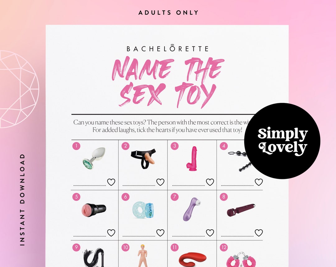 Bachelorette Party X Rated Name the Sex Toy Game | Modern Bachelorette | Beautiful Design | Adult Only Printables | Hen Party Activity - Etsy Bachelorette Party X Rated Name the Sex Toy Game | Modern Bachelorette | Beautiful Design | Adult Only Printables | Hen Party Activity - Etsy