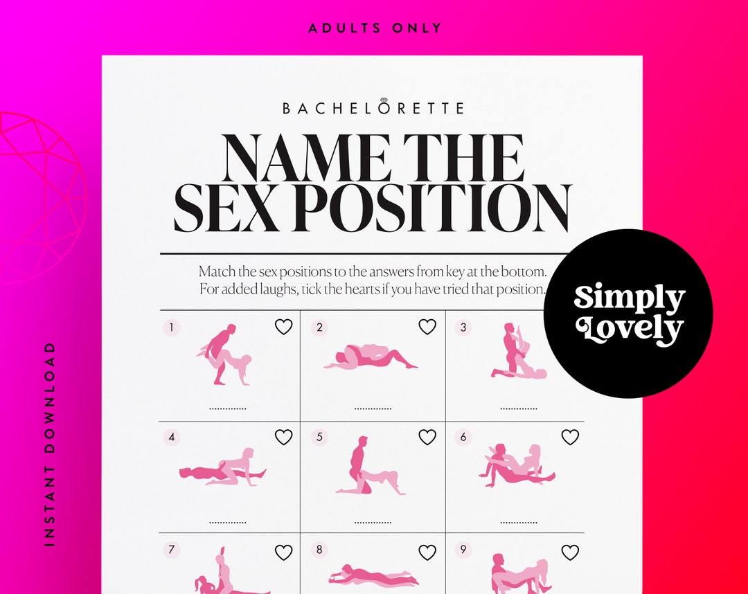 Bachelorette Party X Rated Guess the Sex Position Game Modern Bachelorette Beautiful Design Adult Only Printable Hen Party Activity - Etsy Japan
