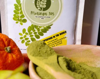 Biologisch MORINGA-poeder Energie, immuniteit Detox Superfood Natuurlijk multivitamine Boost Spijsvertering HELDERE HUID Veganistisch Plantaardig Energie en immuunsysteem