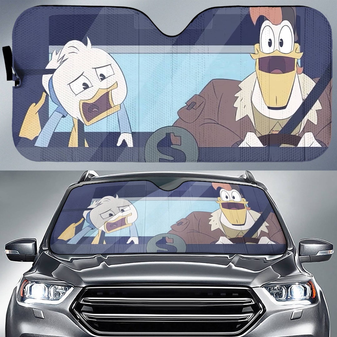 Ducktales Car Sun Shade Donald Duck Louie Duck Dewey Duck Huey Etsy