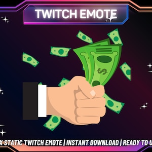 1 Twitch Emote | Take My Money Twitch Emote | Kick Emote | Funny Emote | Twitch Donation | Instant Download | Ready To Use | For Streamers