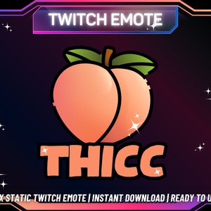 1 Twitch Emote | Thicc Twitch Emote | Kick Emote | Funny Emote | Cute Twitch Emote | Instant Download | Ready To Use | For Streamers |