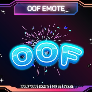 Animated Emote OOF | Twitch Emote | Kick Emote | Discord Emote | Youtube Emote | Streaming Animated Emote | Instant Download | For Streamers