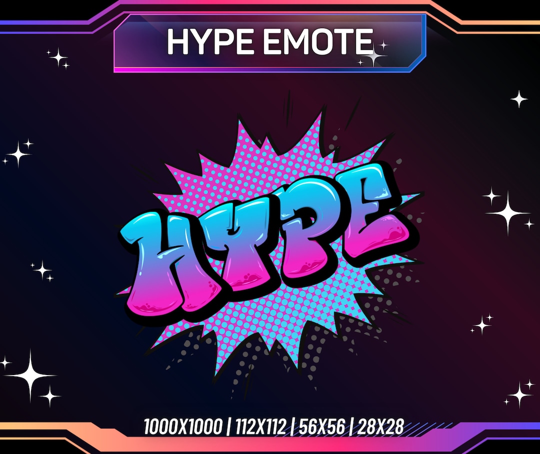 Animated Emote Graffiti Hype Emote Twitch Emote Kick Emote - Etsy