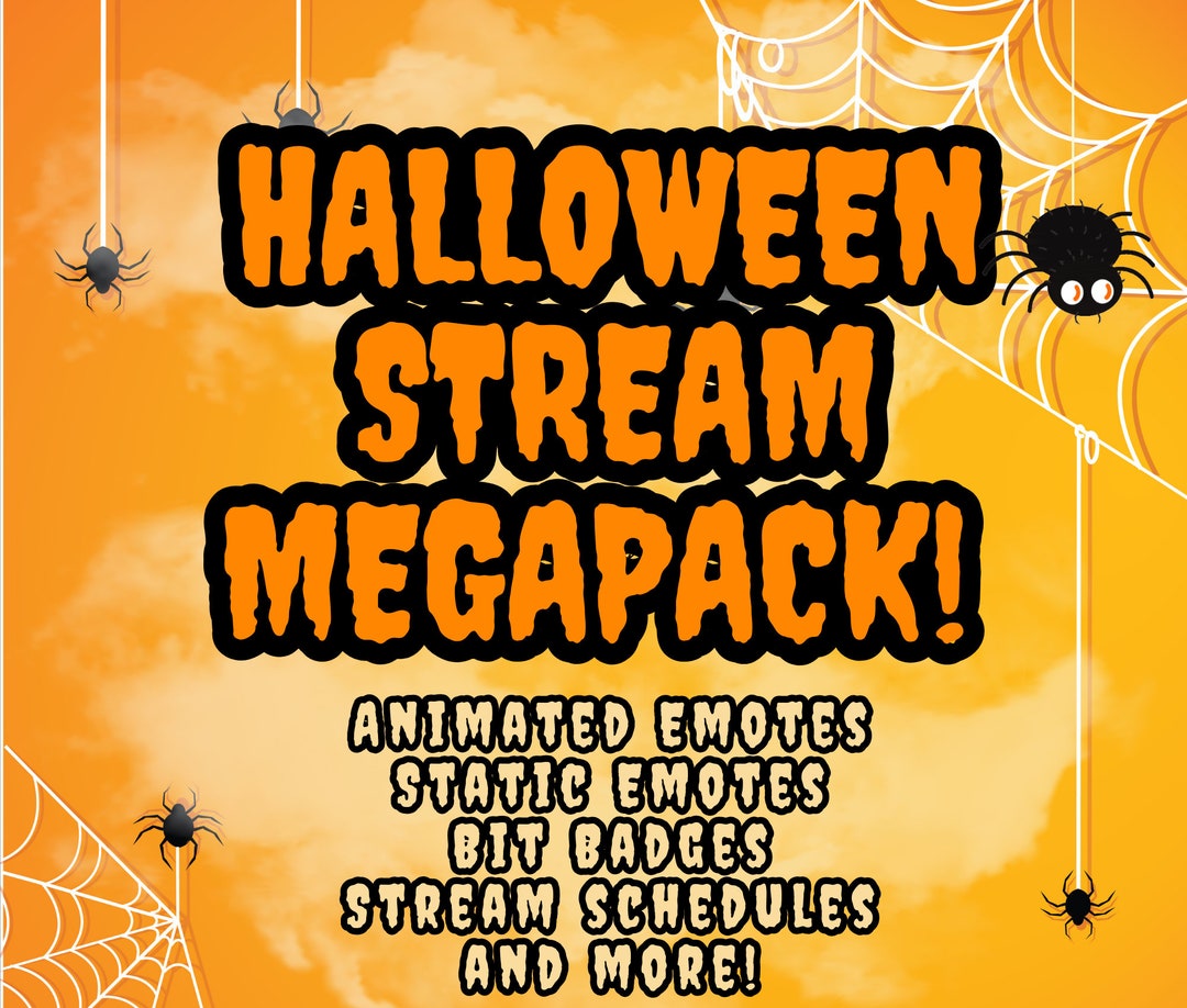 HALLOWEEN Stream MEGAPACK, Halloween Emote Pack, Twitch Emotes