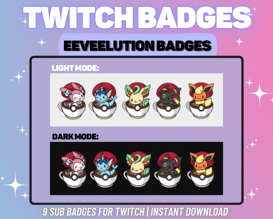MEGAPACK Cute Eeveelutions Twitch | Kick | Youtube | Streaming Megapack ...