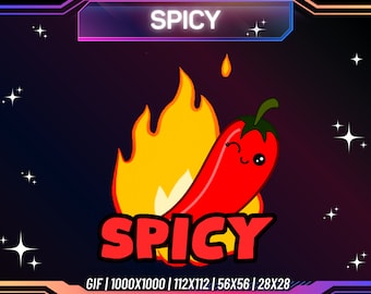 Emote picante animado / Twitch, Kick, Discord, YouTube (descarga instantánea)