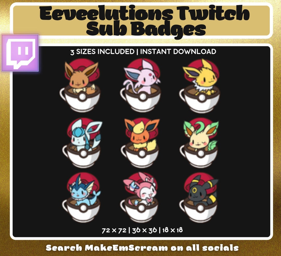 Kawaii Twitch Sub Buttons (Digitaler Download) - Etsy.de