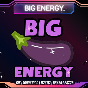 Animated Twitch Emote, Big Energy Emote, Rude Emote, Funny Twitch Emote | PNG | Transparent Background | Streaming Emote | Instant Download