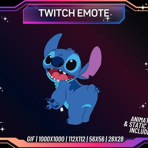 Animated Twitch Emote, Stitch Emote, Dancing Stitch Emote, Twitch Emote | PNG | Transparent Background | Streaming Emote | Instant Download