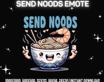 Send Noods Emote | Funny Twitch/Discord/Kick Emote (Instant PNG Download)