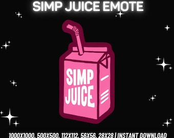 Simp Juice Emote | Twitch/Discord/Kick Emote (Instant PNG Download)