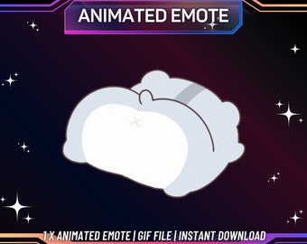 Emote de Twitch animado de oso twerking (descarga instantánea)