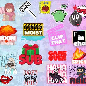 150+ Twitch Emotes Megapack | Twitch Discord For Streamers | Instant Download image 5