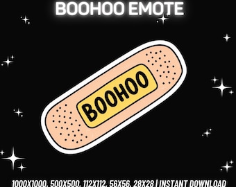 Boohoo Bandage Emote | Twitch, Discord, Kick, Youtube (Instant PNG Download)
