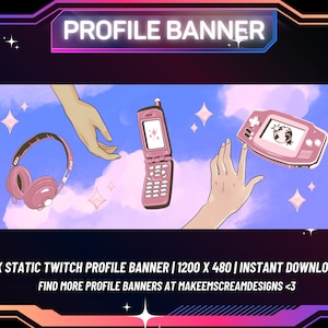 3 x banners de perfil de Twitch, banners de perfil de juegos ...