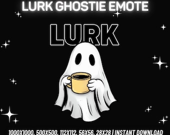 Lurk Ghostie Emote | Streaming Platforms (Instant PNG Download)