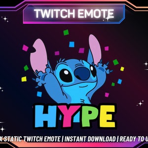 1 Twitch Emote | Stitch Twitch Emote, Discord Emote, Kick Emote, Youtube Emote, Funny Emote, Streaming Emote, Funny Twitch Emote, Sub Emote