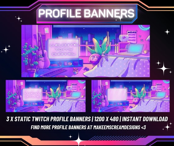 Gaming banner, Twitch header,  banner