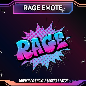 Animated Emote Graffiti Rage Emote | Twitch Emote | Kick Emote | Discord Emote | Youtube Emote | Streaming Animated Emote | Instant Download
