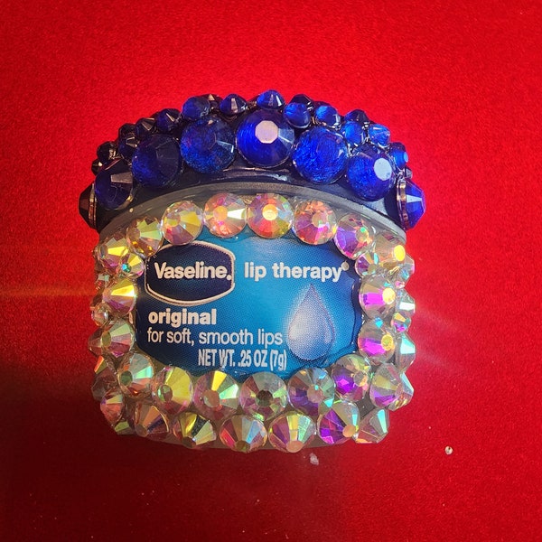 Blinged mini Vaseline lip therapy