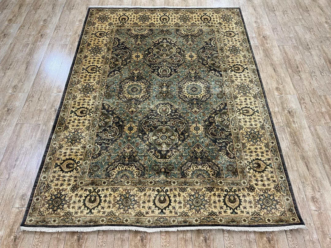 Handwoven Afghan Chobi Rug: 6x8ft Clear Color Rug, Handmade in ...