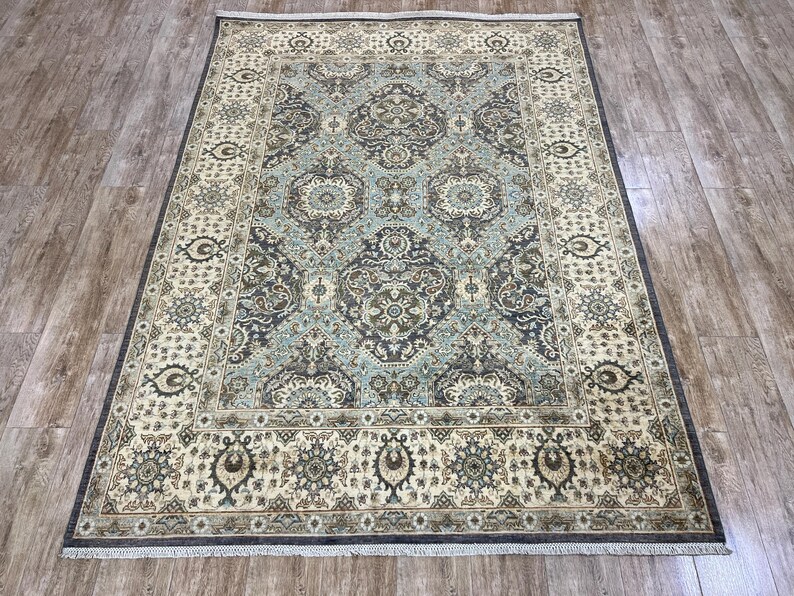 Handwoven Afghan Chobi Rug: 6x8ft Clear Color Rug, Handmade in ...