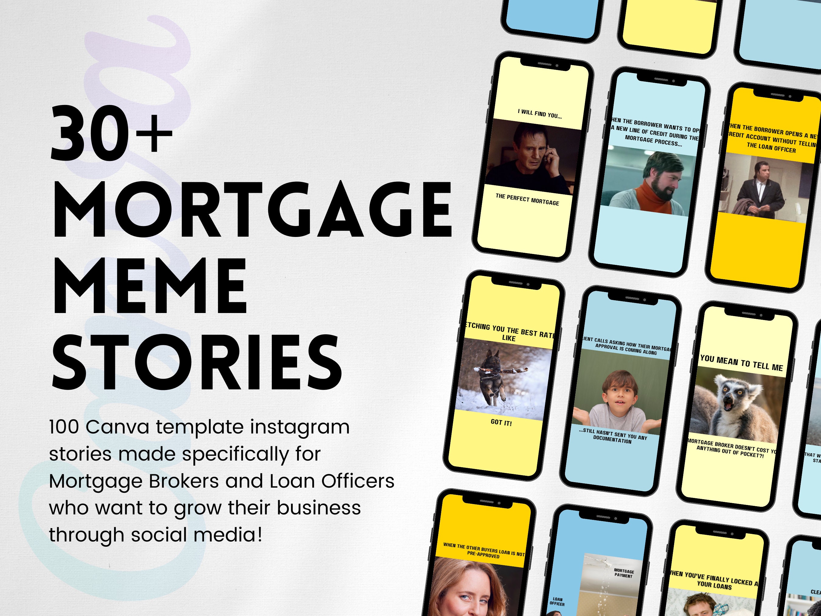 30 Mortgage Meme Stories Social Media Etsy