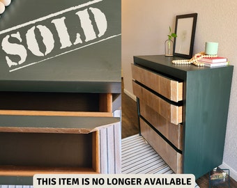 SOLD ***Huntley Refurbished MCM Tall Dresser - OAK