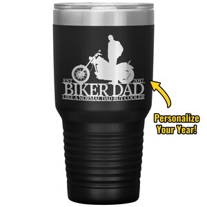 Biker Dad 30oz Personalized Tumbler | Valentine&#39;s Day Gift
